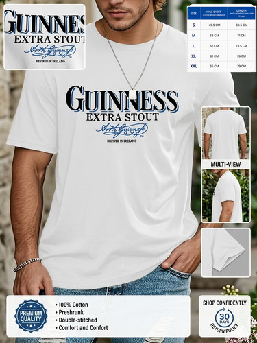 Men guinness graphic shirt - men's, t